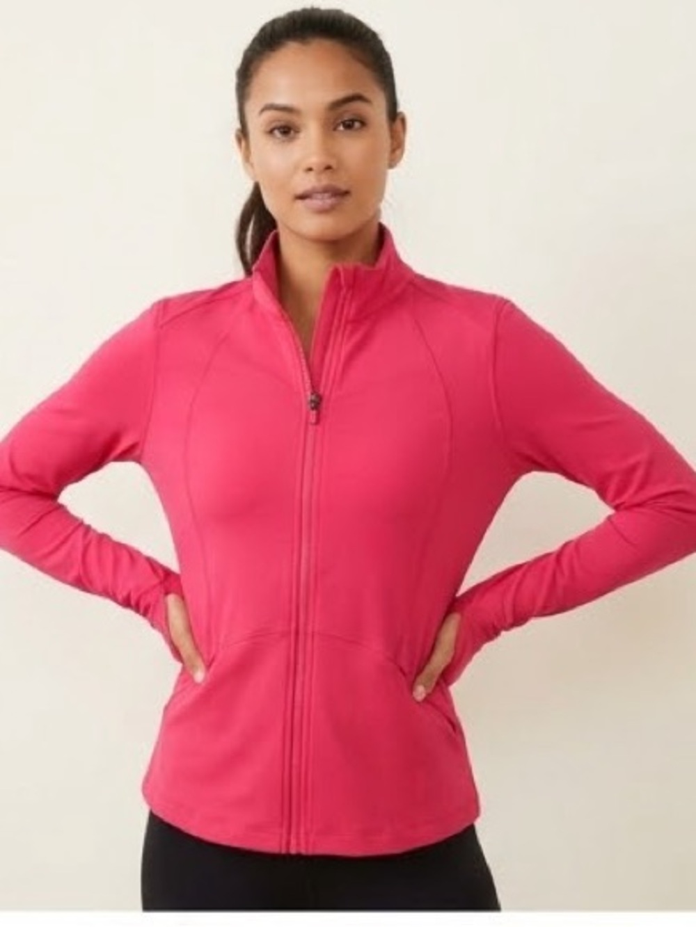 Spyder Women's Bright Pink Full-Zip Utility Jacket